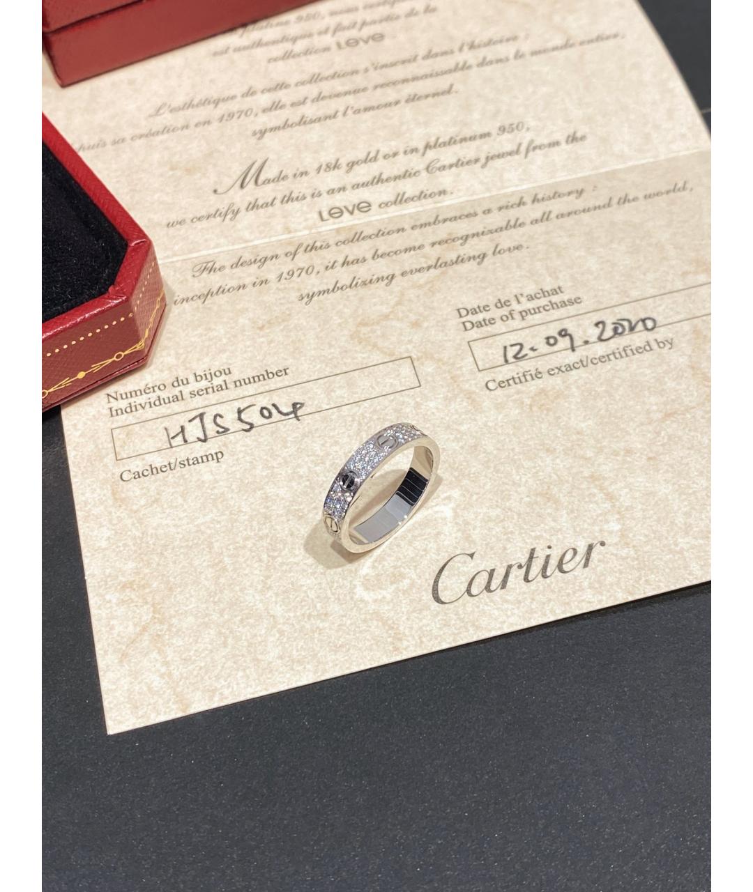 CARTIER Белое кольцо из белого золота, фото 3