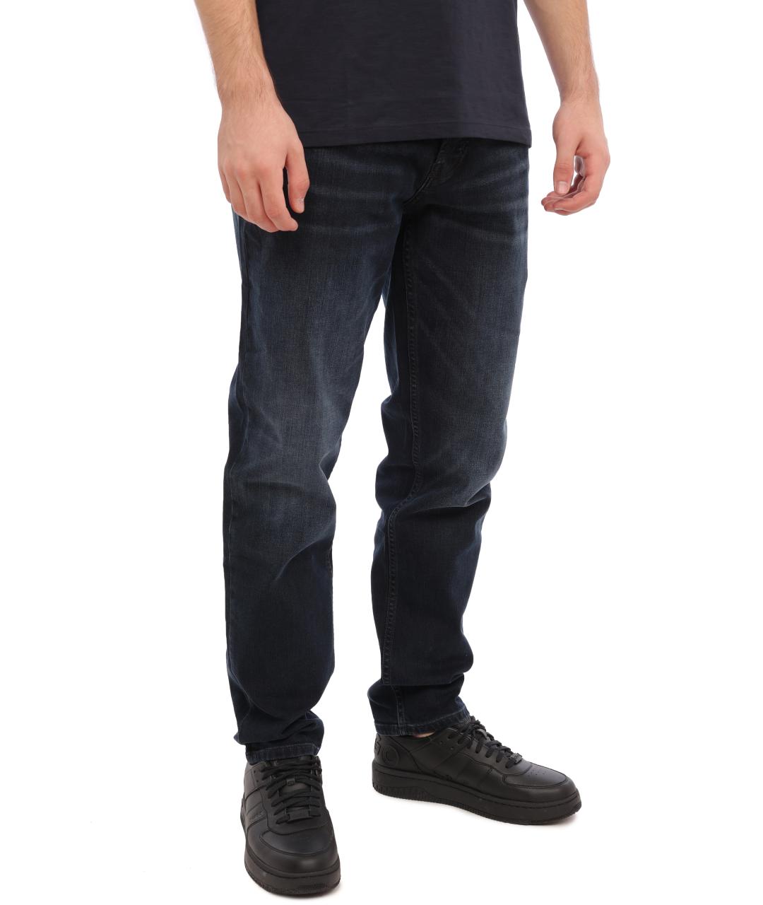 HUGO BOSS Темно-синие прямые джинсы, фото 3