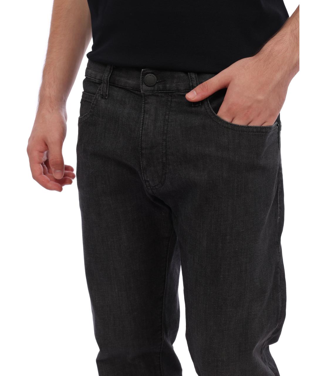 EMPORIO ARMANI Серые прямые джинсы, фото 2