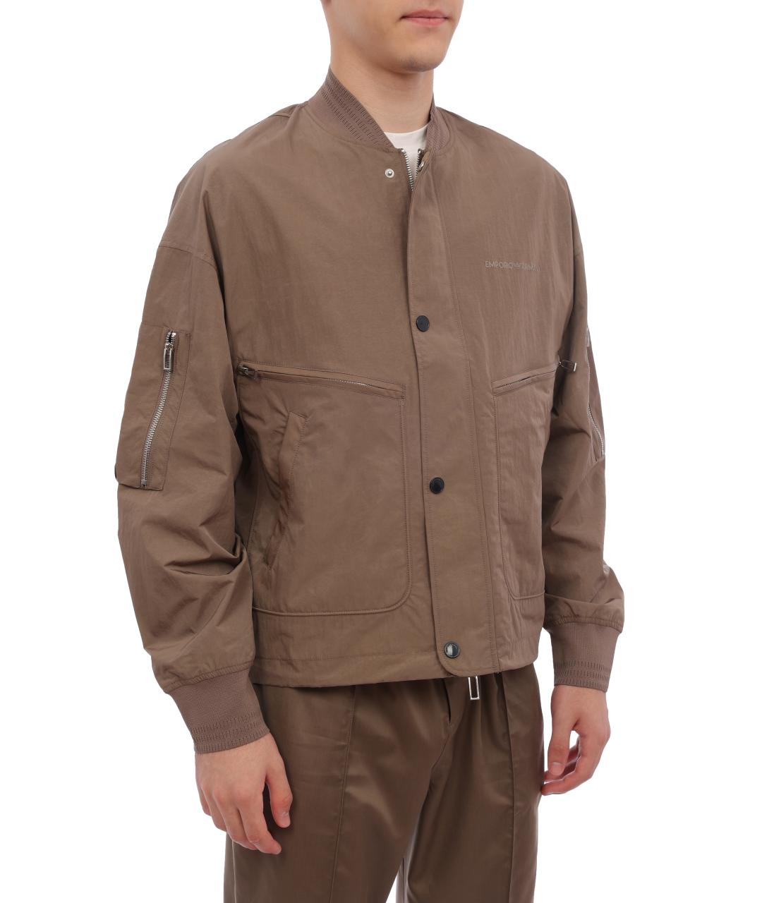 EMPORIO ARMANI Коричневая спортивная куртка, фото 2
