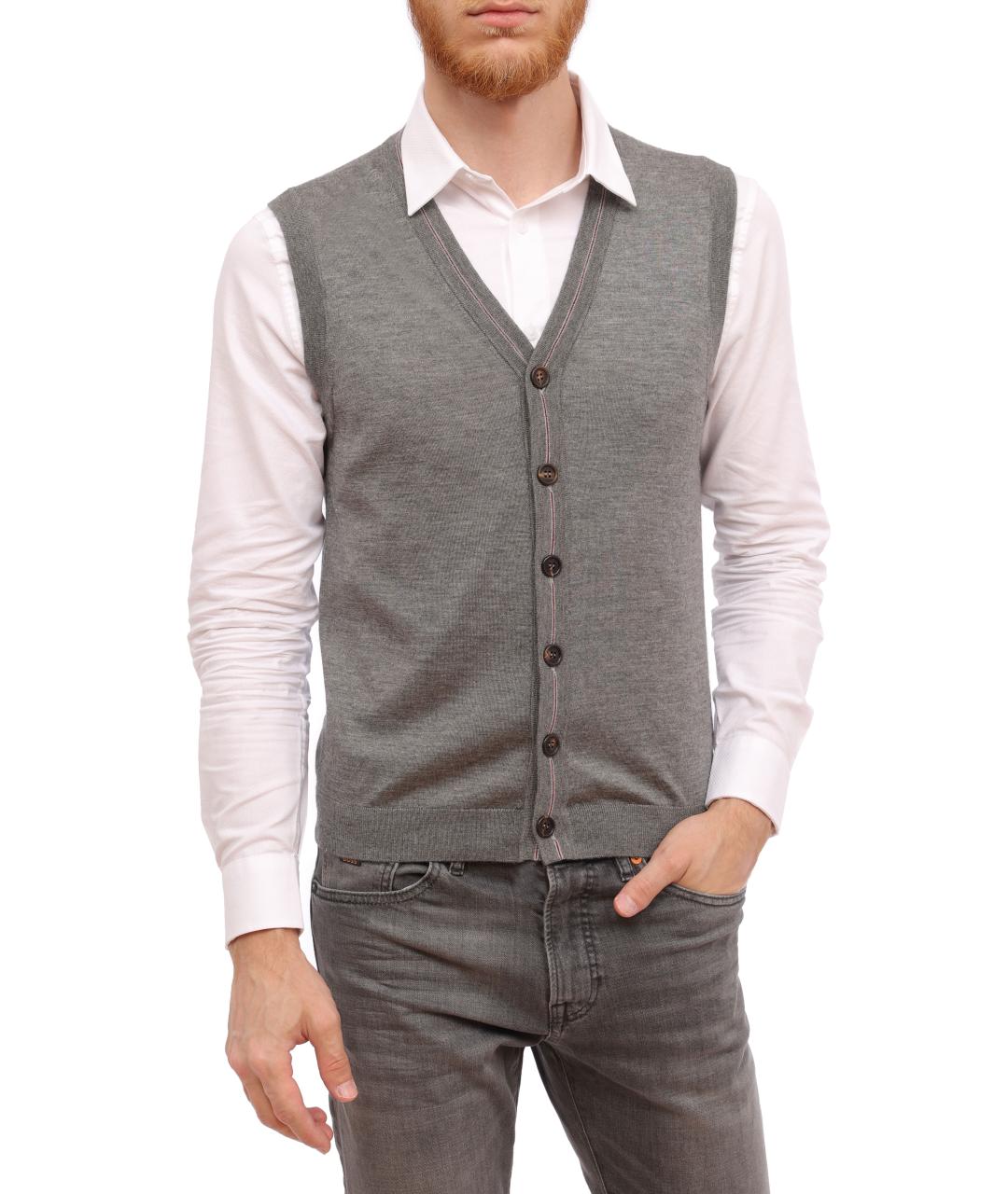 BRUNELLO CUCINELLI Серая жилетка, фото 6