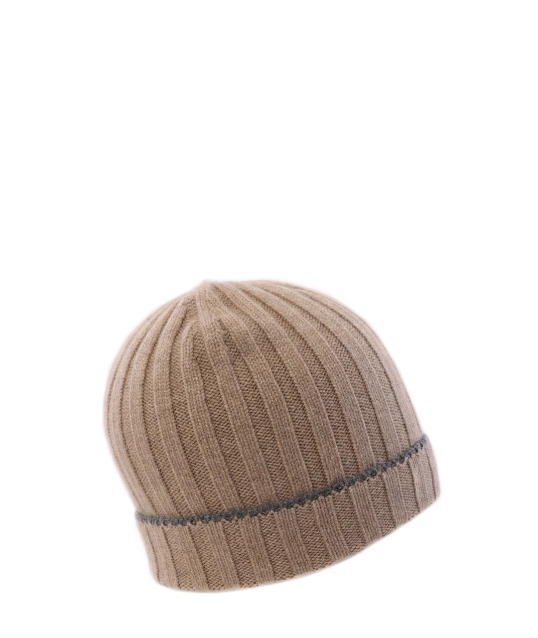 BRUNELLO CUCINELLI Бежевая шапка, фото 4