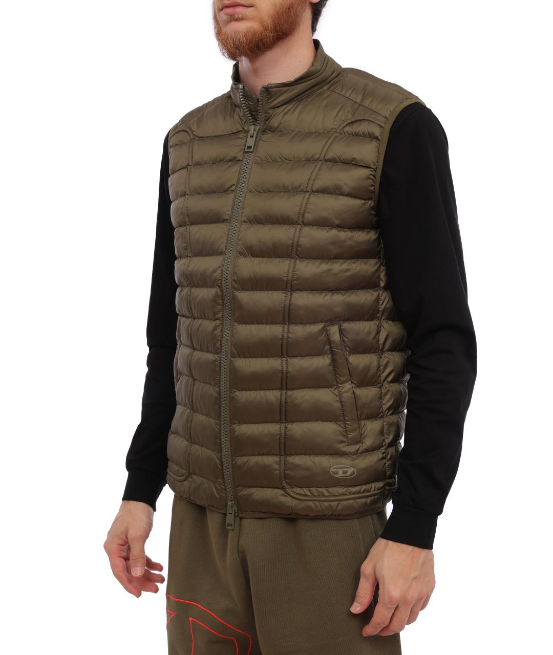 DIESEL Хаки жилет, фото 4