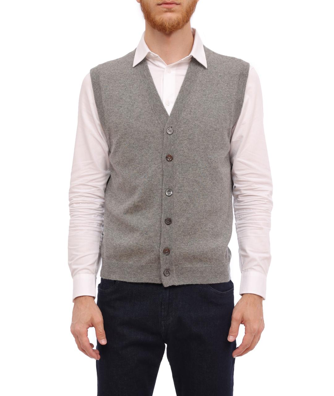 BRUNELLO CUCINELLI Серая жилетка, фото 6