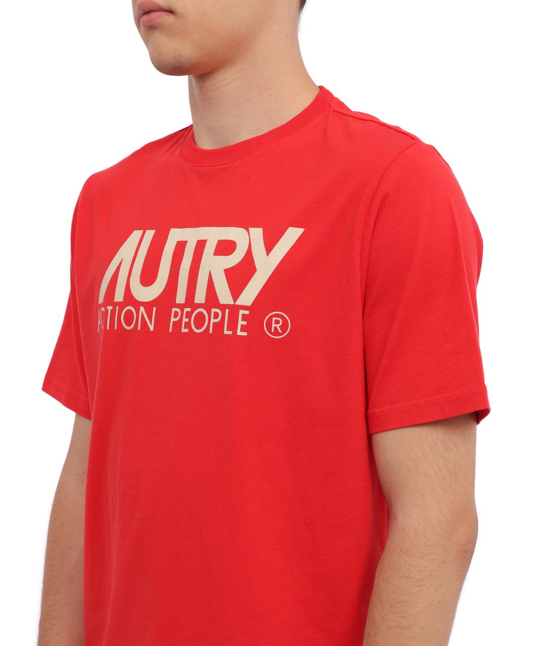AUTRY Красная футболка, фото 4