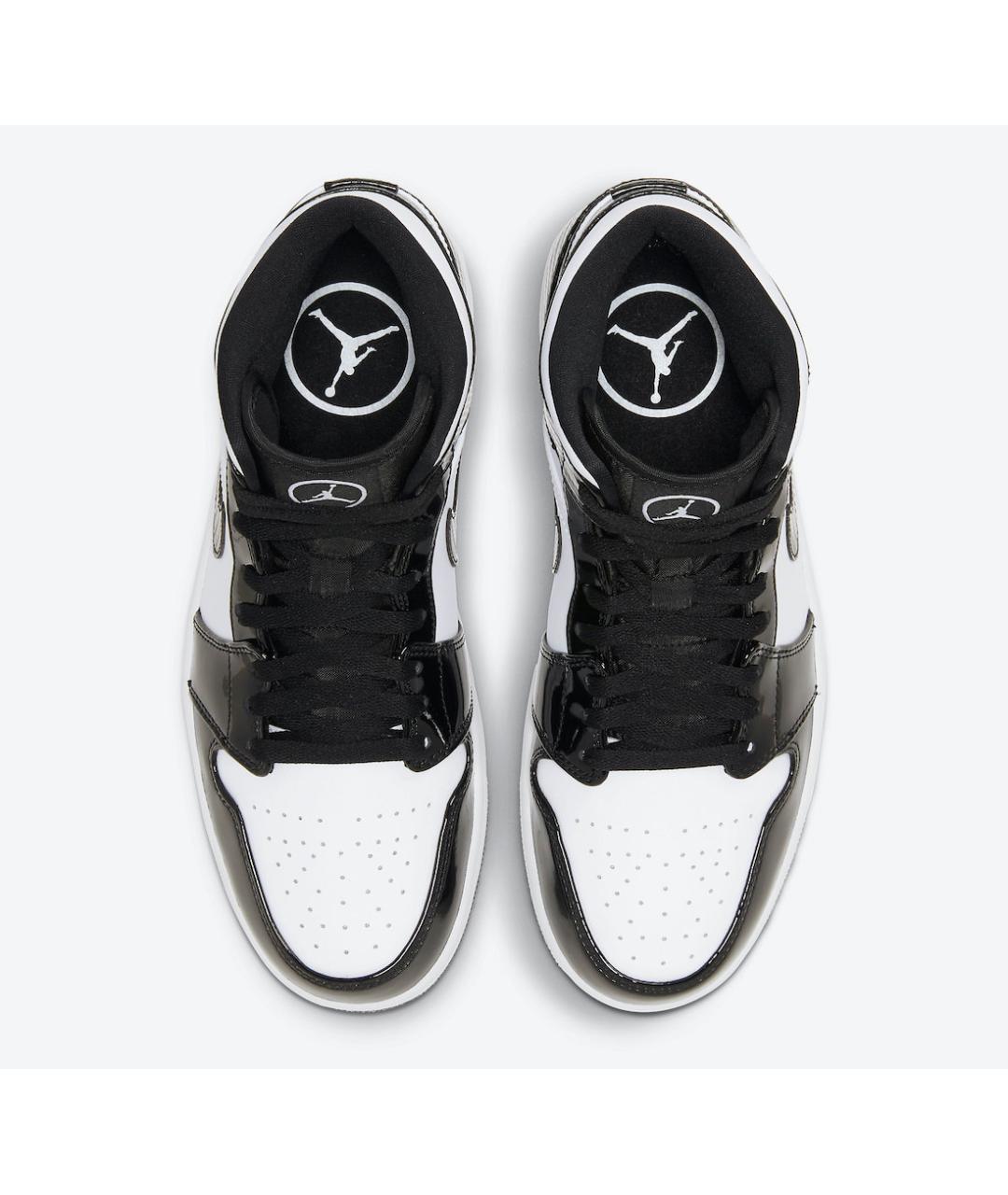 JORDAN Черные кроссовки из лакированной кожи, фото 3