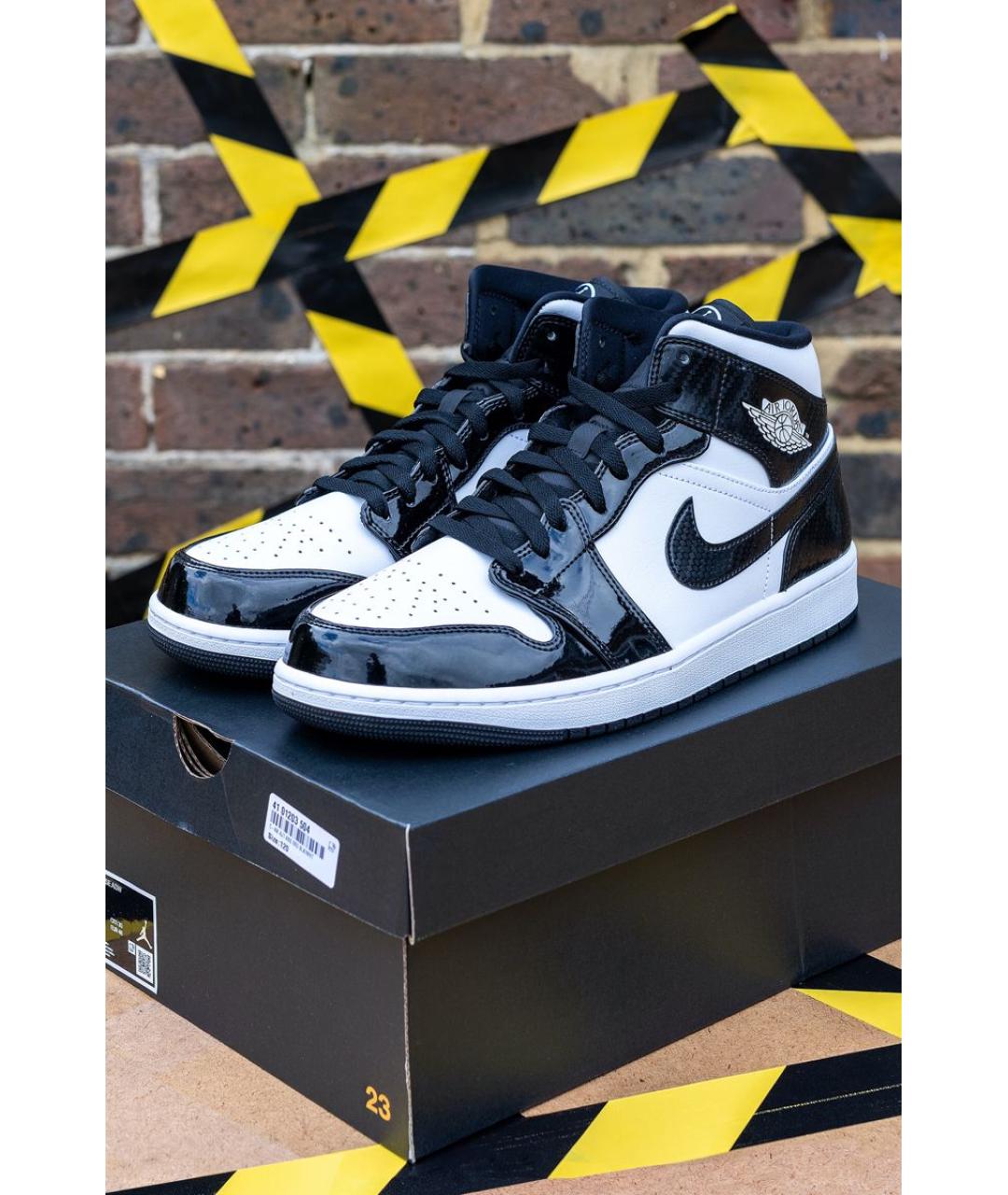 JORDAN Черные кроссовки из лакированной кожи, фото 5