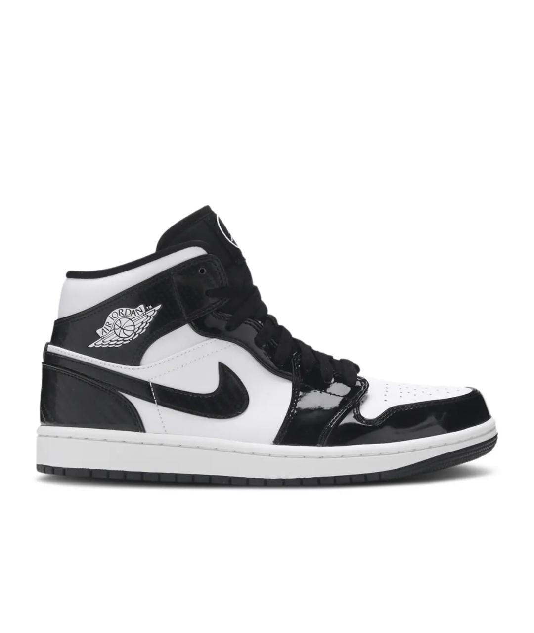 JORDAN Черные кроссовки из лакированной кожи, фото 1