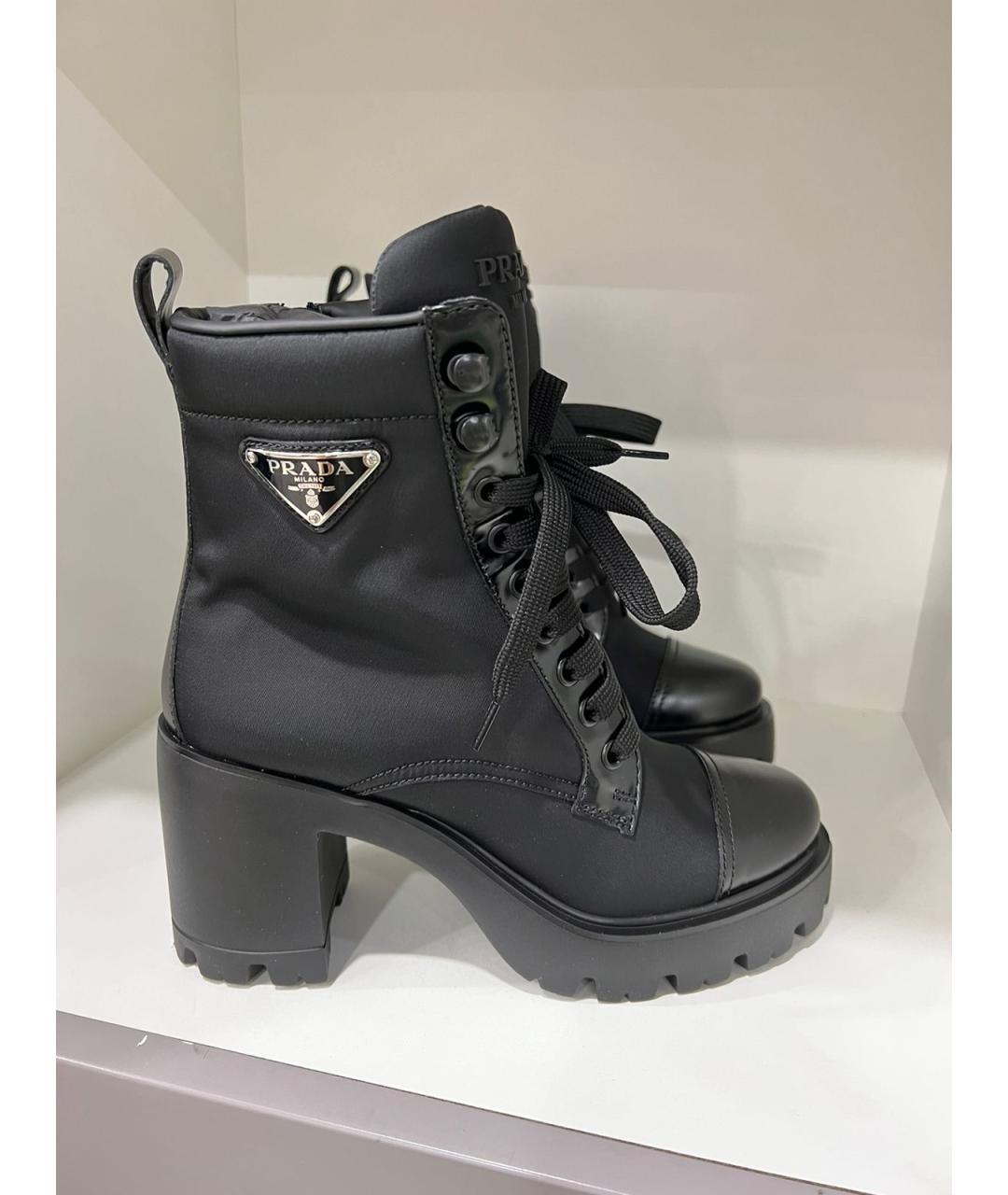 PRADA Черные ботильоны, фото 5