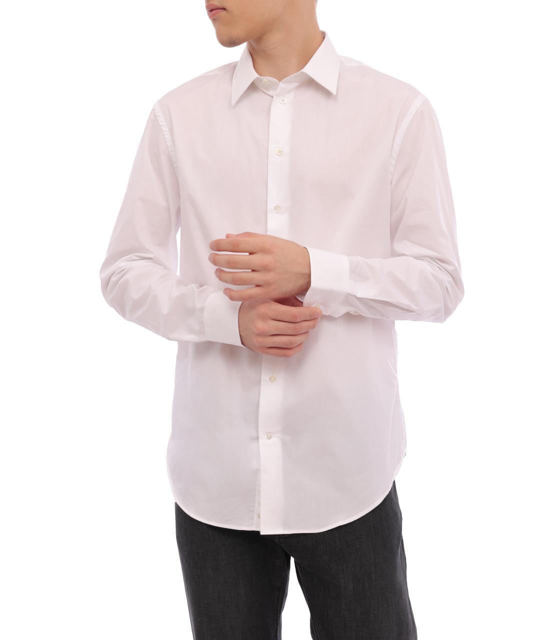 EMPORIO ARMANI Белая классическая рубашка, фото 5
