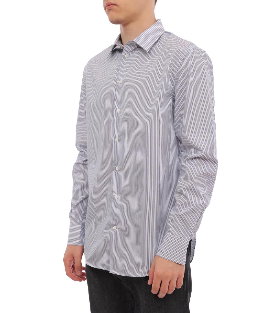 EMPORIO ARMANI Синяя классическая рубашка, фото 4