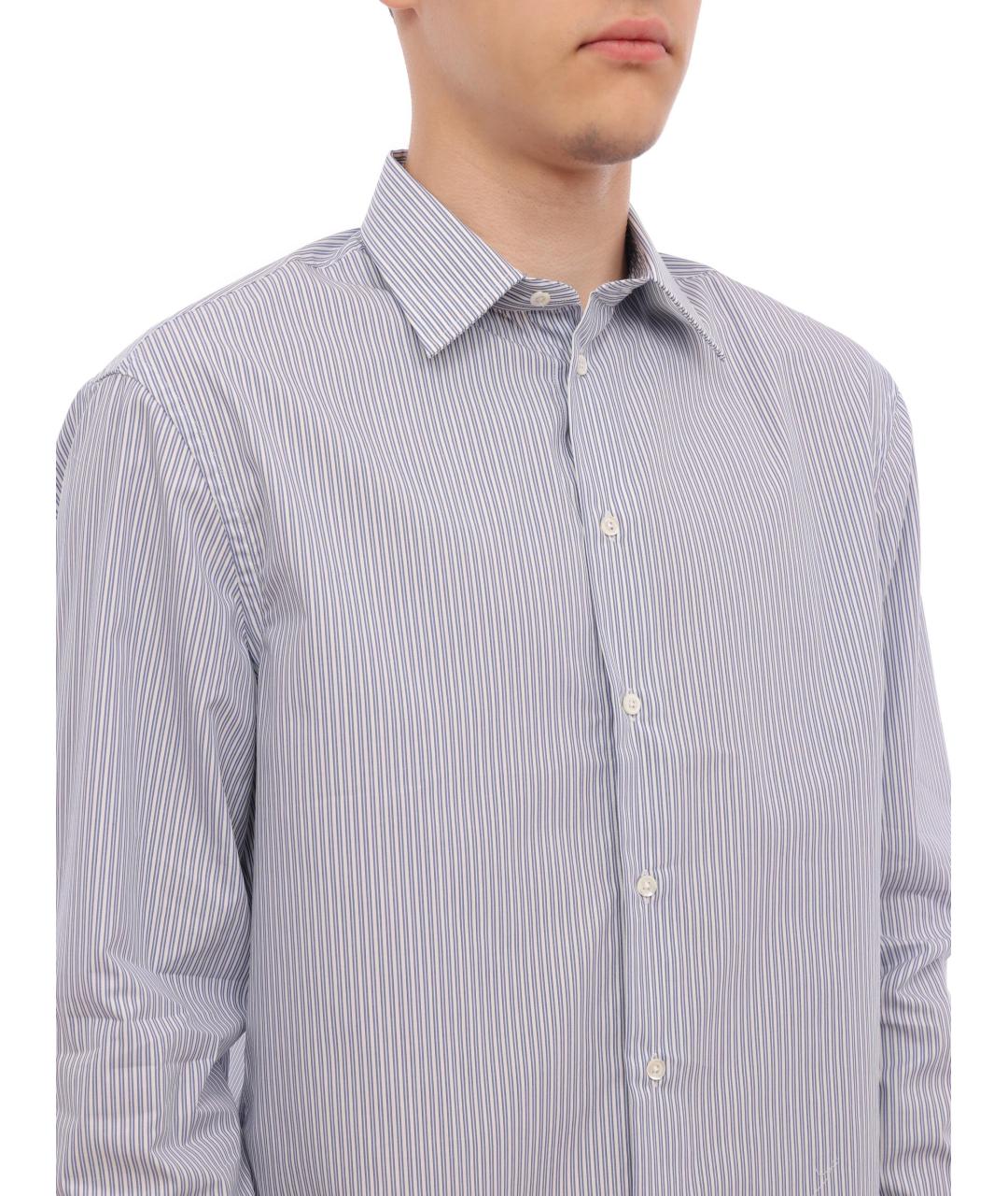 EMPORIO ARMANI Синяя классическая рубашка, фото 2