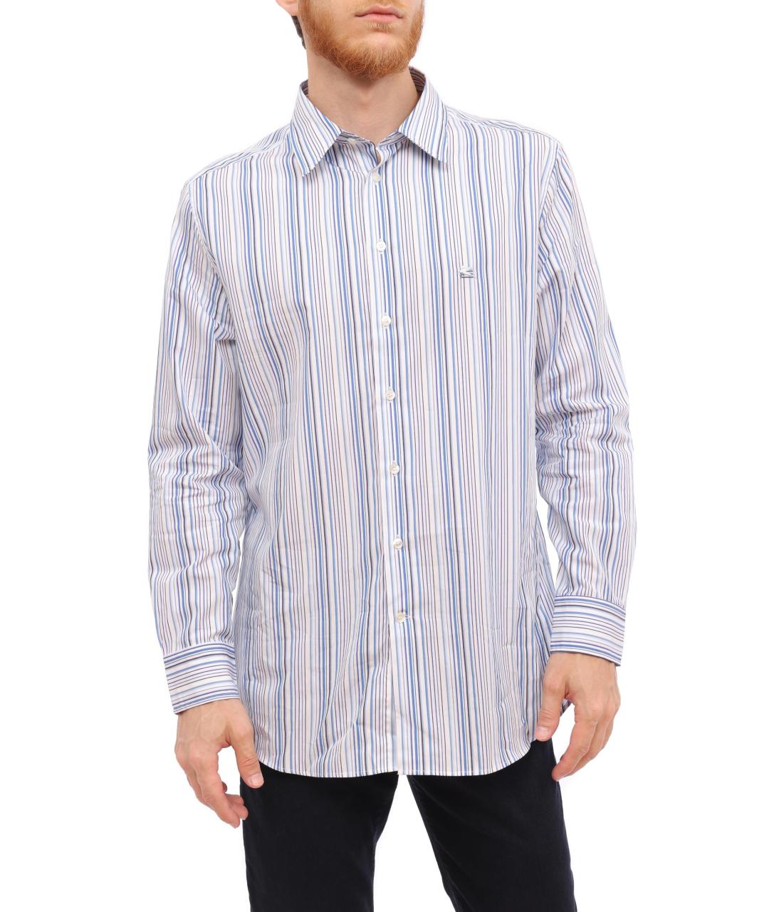 ETRO Голубая классическая рубашка, фото 5