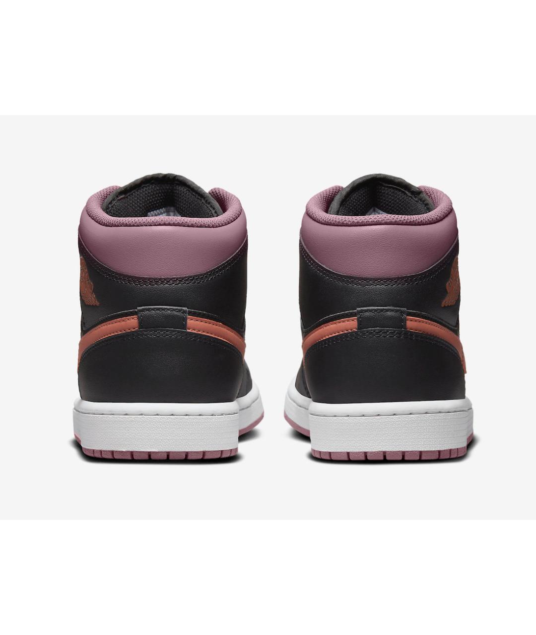 JORDAN Черные кожаные кроссовки, фото 4