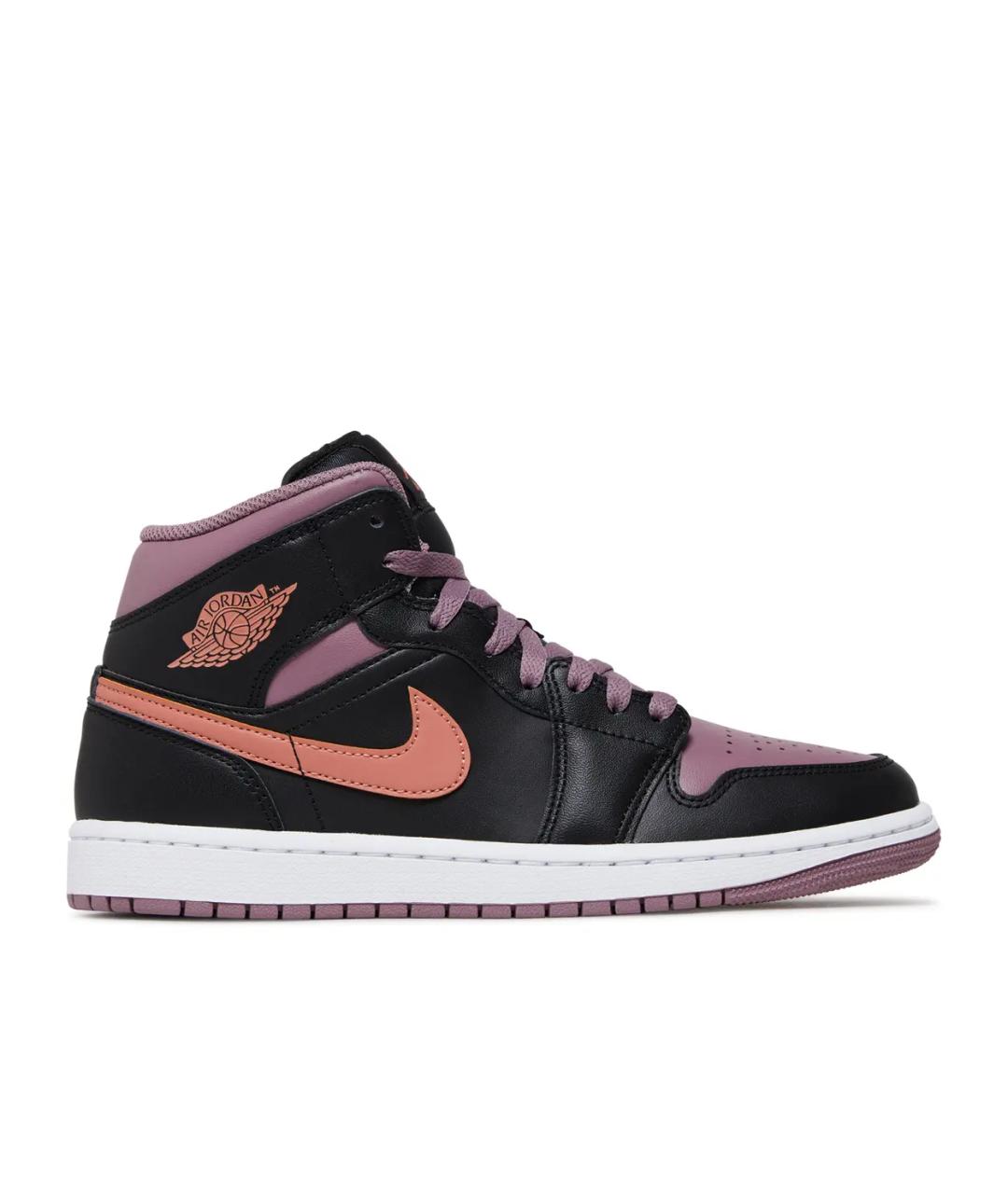 JORDAN Черные кожаные кроссовки, фото 1