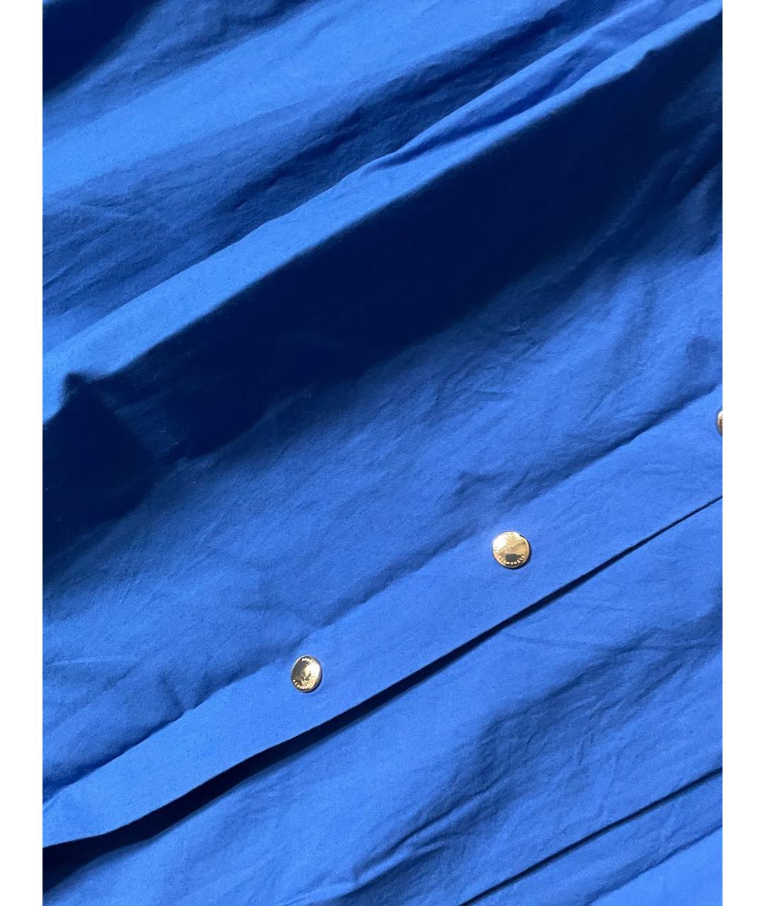ALEXANDER TEREKHOV Синяя хлопковая юбка миди, фото 3