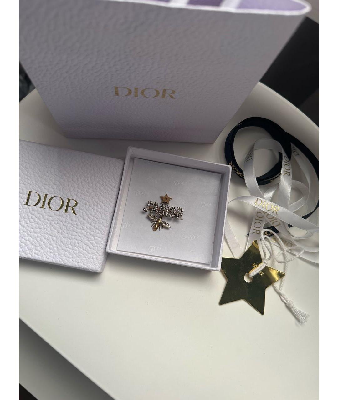 CHRISTIAN DIOR Золотая булавка / брошь из желтого золота, фото 3