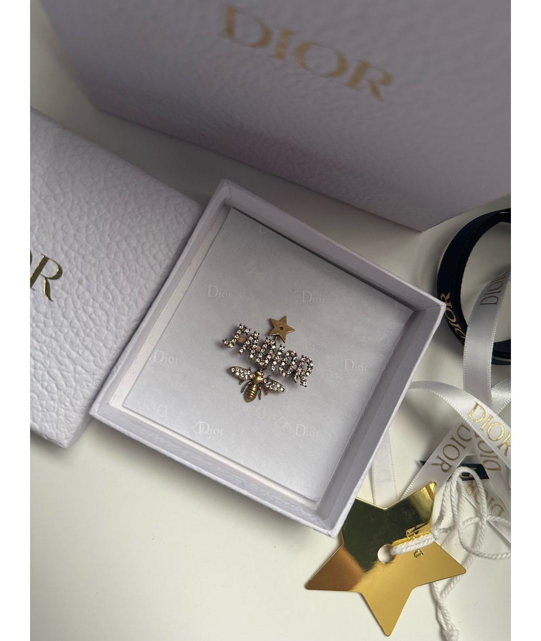 CHRISTIAN DIOR Золотая булавка / брошь из желтого золота, фото 4