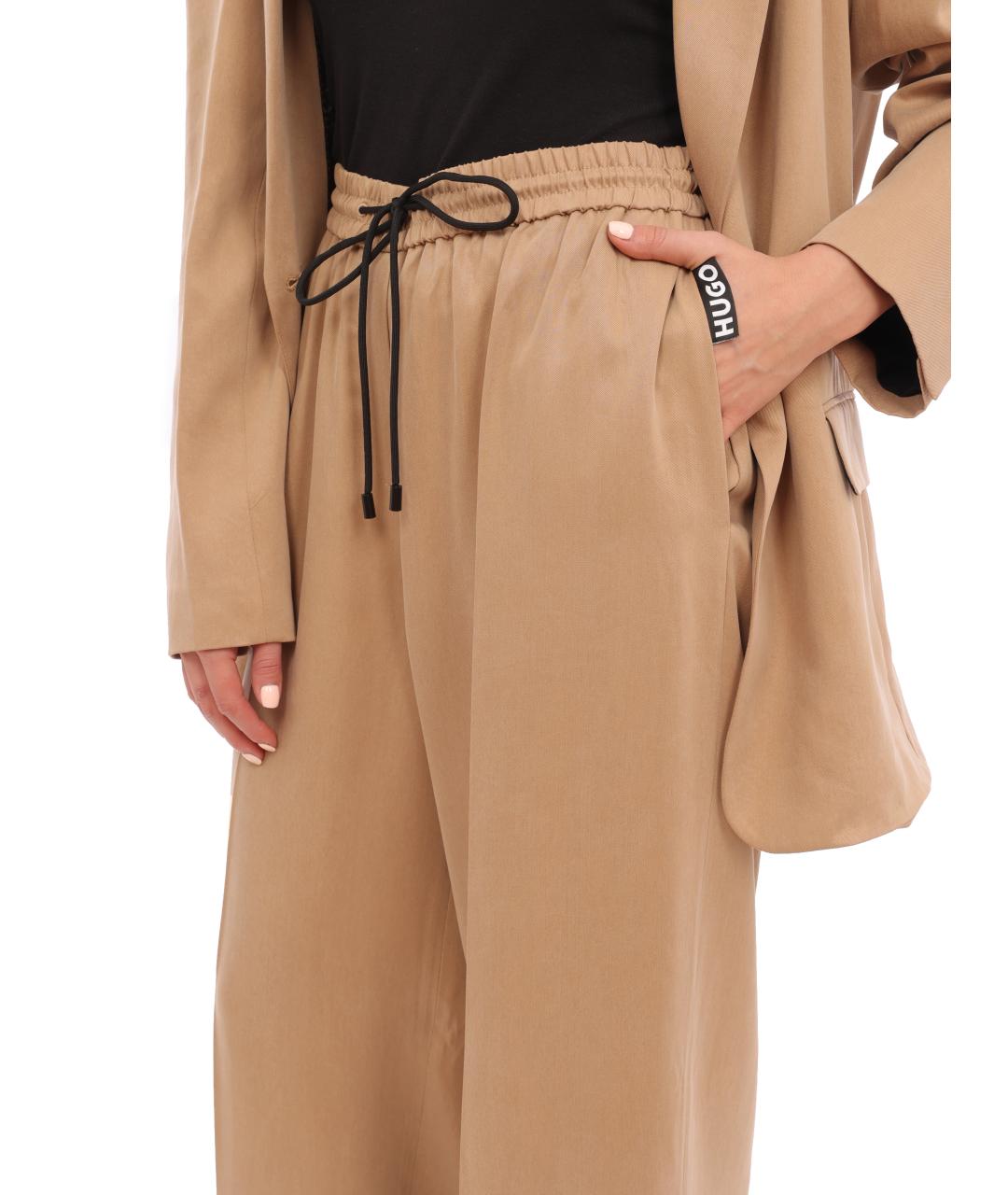 HUGO BOSS Бежевые брюки широкие, фото 5