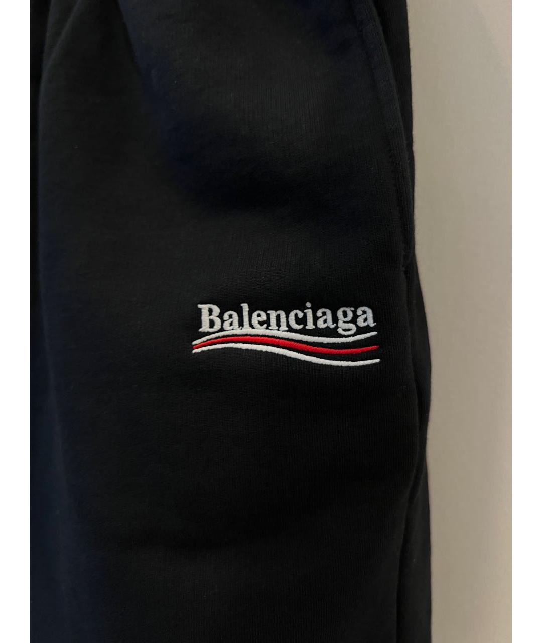 BALENCIAGA Черные хлопковые шорты, фото 4