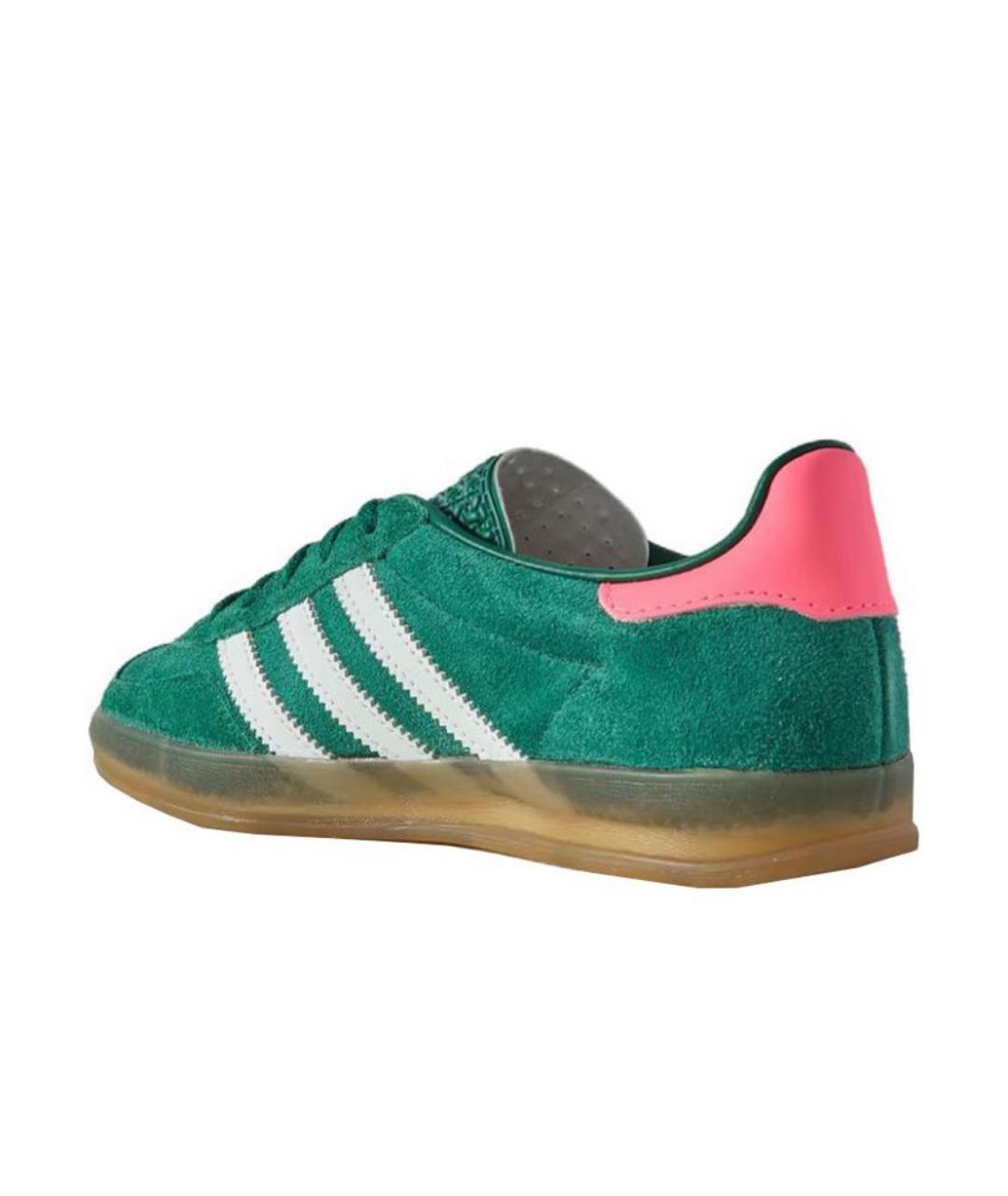 ADIDAS Зеленые замшевые кроссовки, фото 2