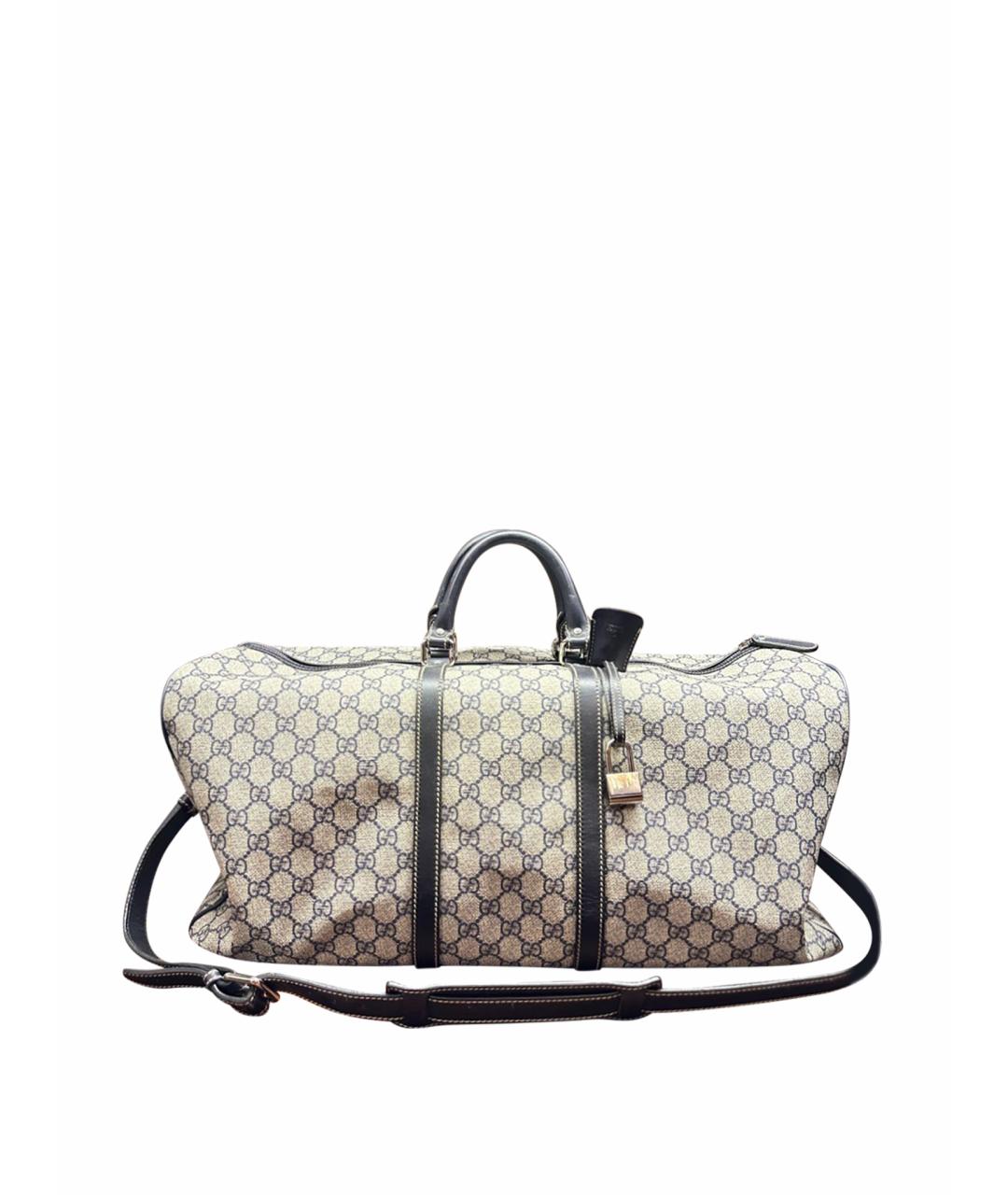 GUCCI Бежевая дорожная/спортивная сумка, фото 1