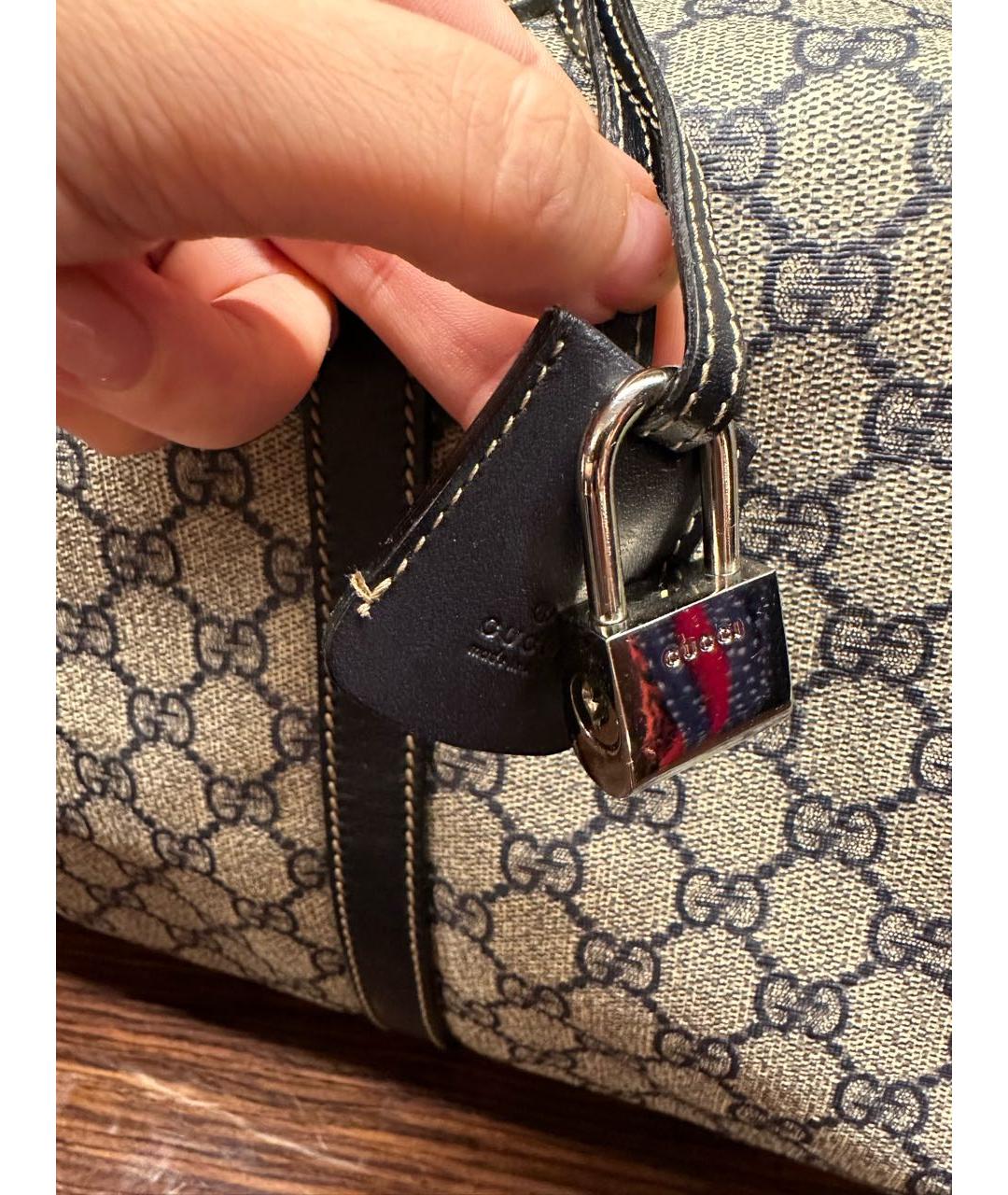 GUCCI Бежевая дорожная/спортивная сумка, фото 3