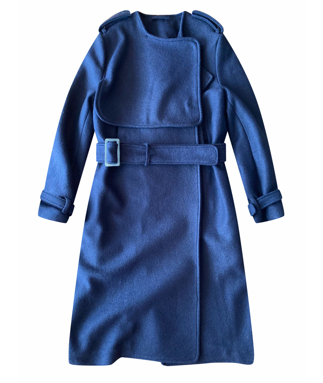ACNE STUDIOS Темно-синее шерстяное пальто, фото 1