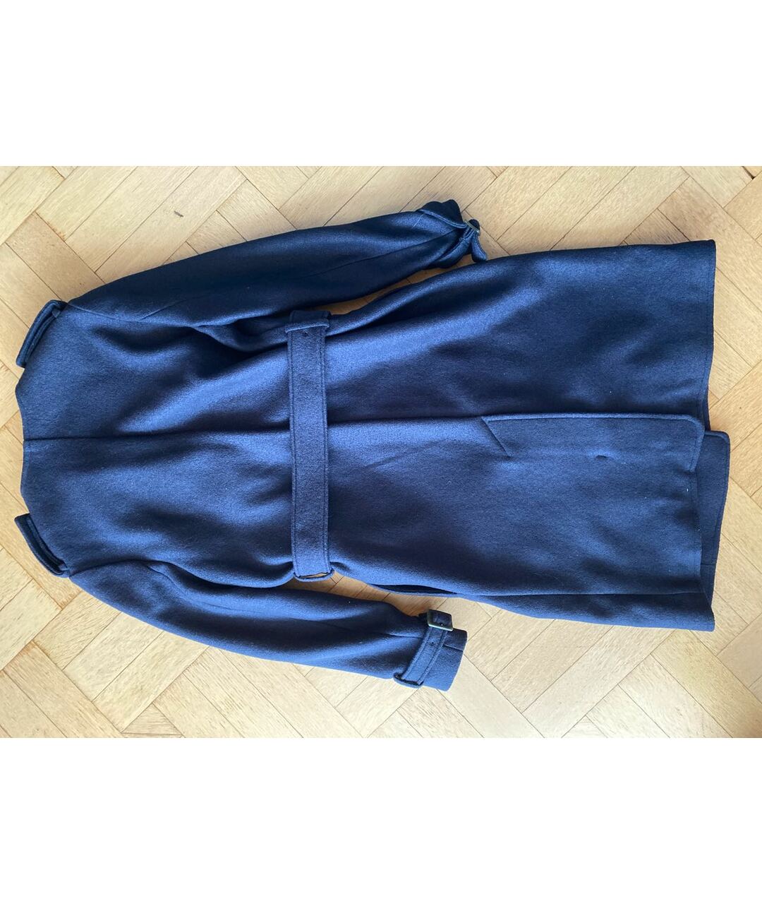 ACNE STUDIOS Темно-синее шерстяное пальто, фото 2