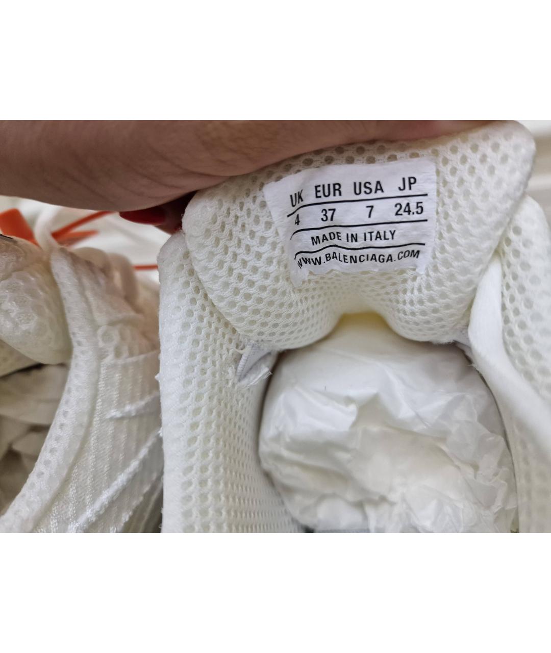 BALENCIAGA Белые кроссовки, фото 5