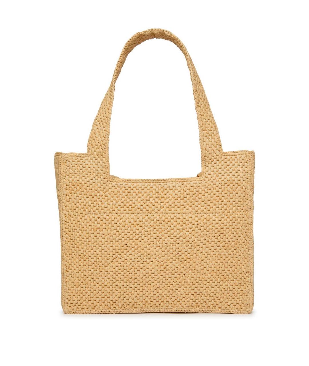 LOEWE Бежевая пелетеная пляжная сумка, фото 2