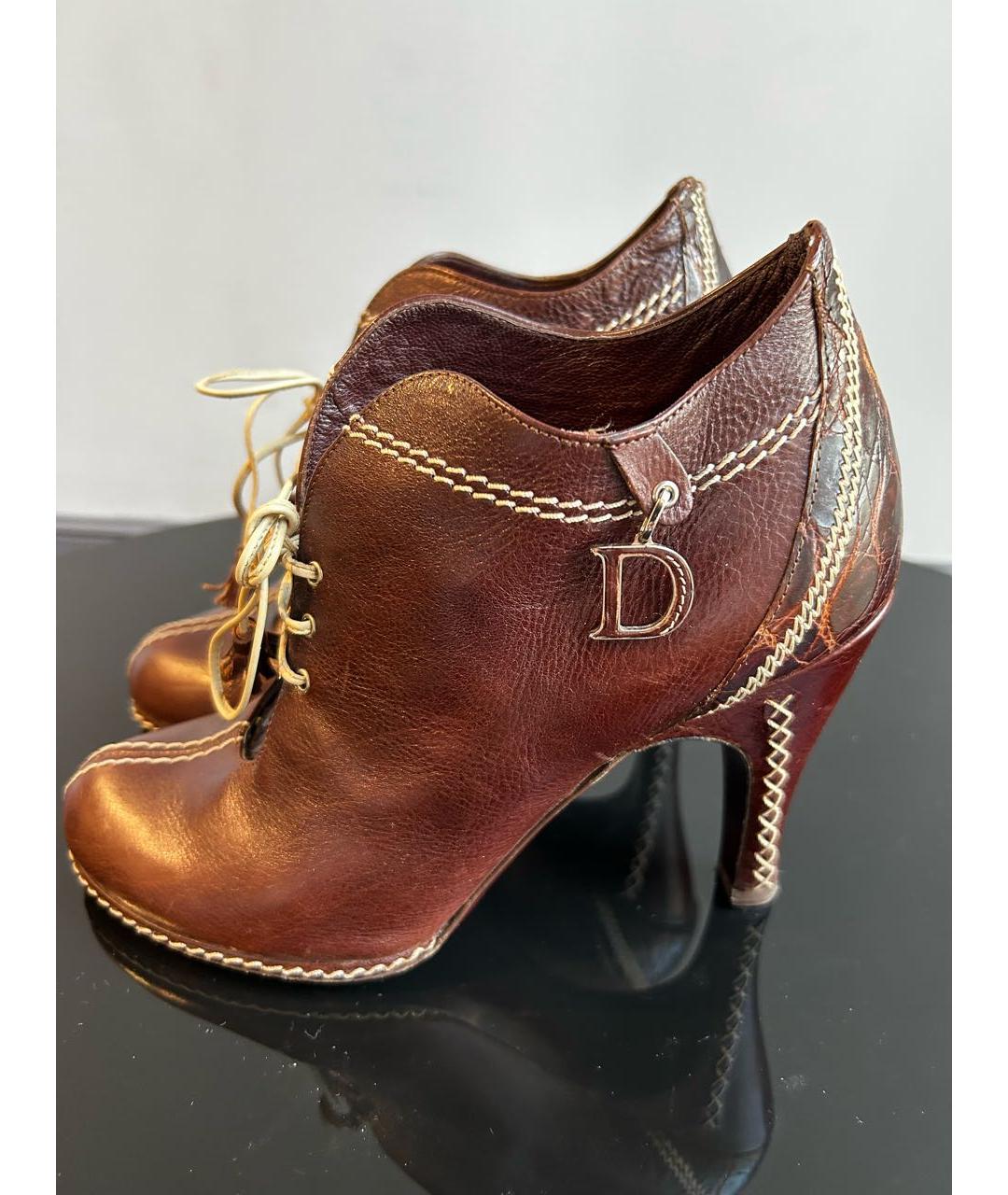 CHRISTIAN DIOR Кожаные ботильоны, фото 7