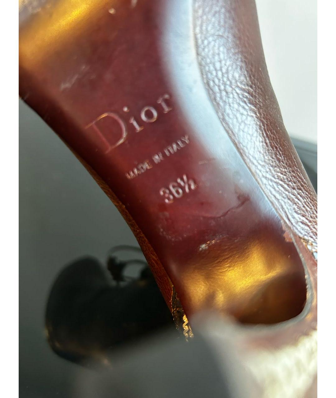 CHRISTIAN DIOR Кожаные ботильоны, фото 5