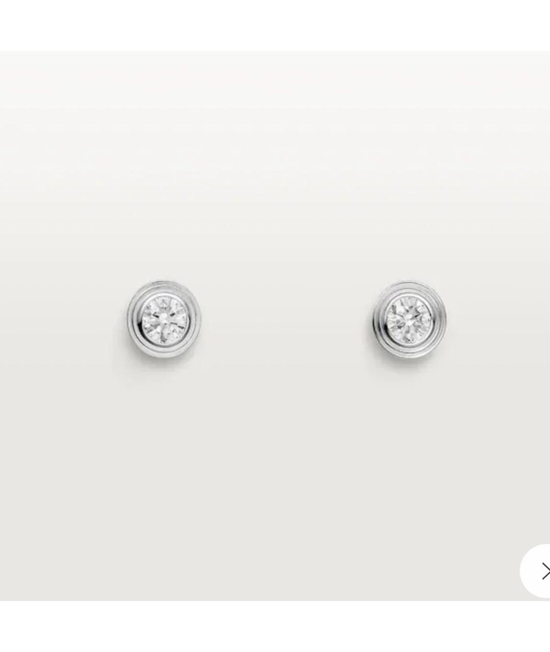 CARTIER Серебряные серьги из белого золота, фото 5
