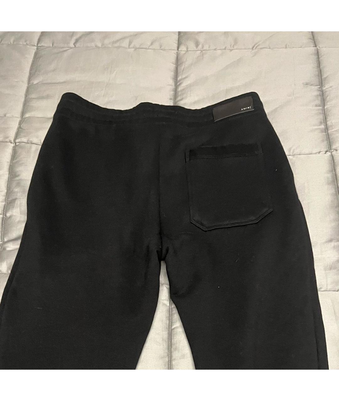 AMIRI Черные хлопковые повседневные брюки, фото 3
