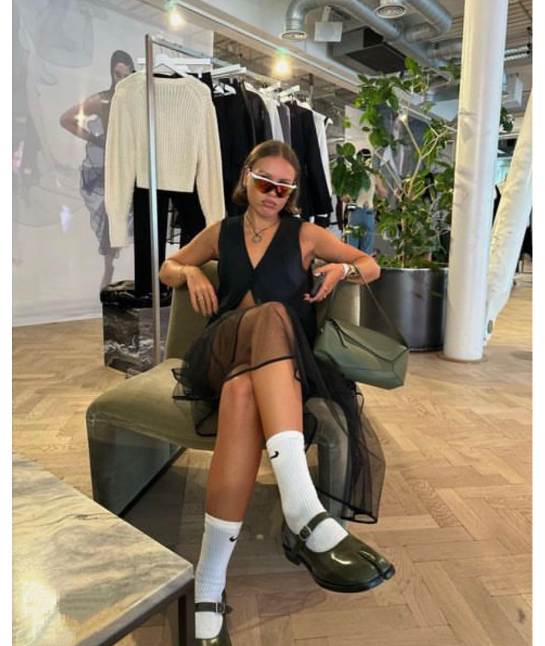 MAISON MARGIELA Зеленые кожаные туфли, фото 7