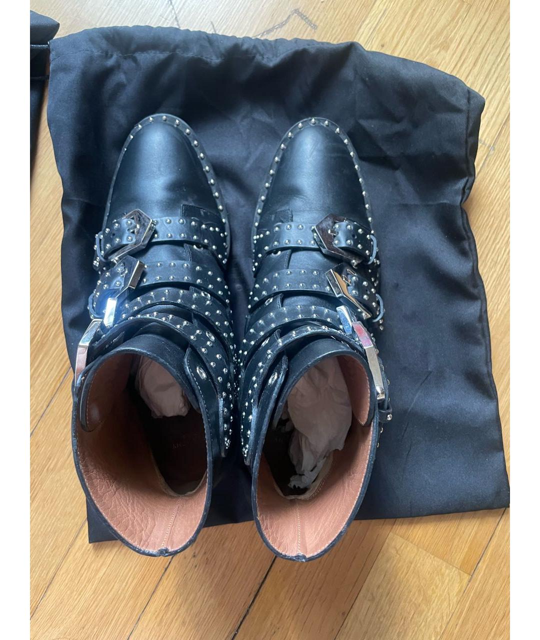 GIVENCHY Черные кожаные ботинки, фото 4