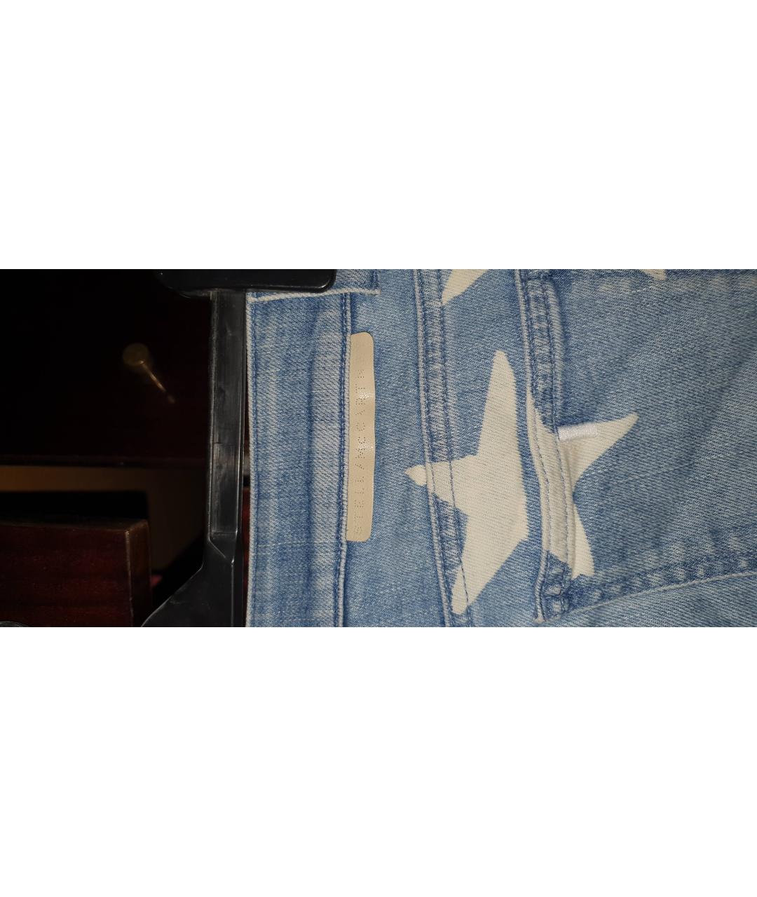 STELLA MCCARTNEY Голубые хлопковые джинсы слим, фото 4