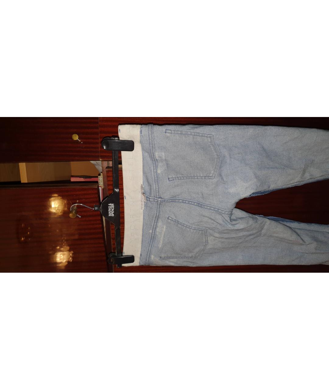 STELLA MCCARTNEY Голубые хлопковые джинсы слим, фото 3
