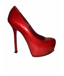 

Туфли SAINT LAURENT Tribtoo 105 pump paille patent poppy