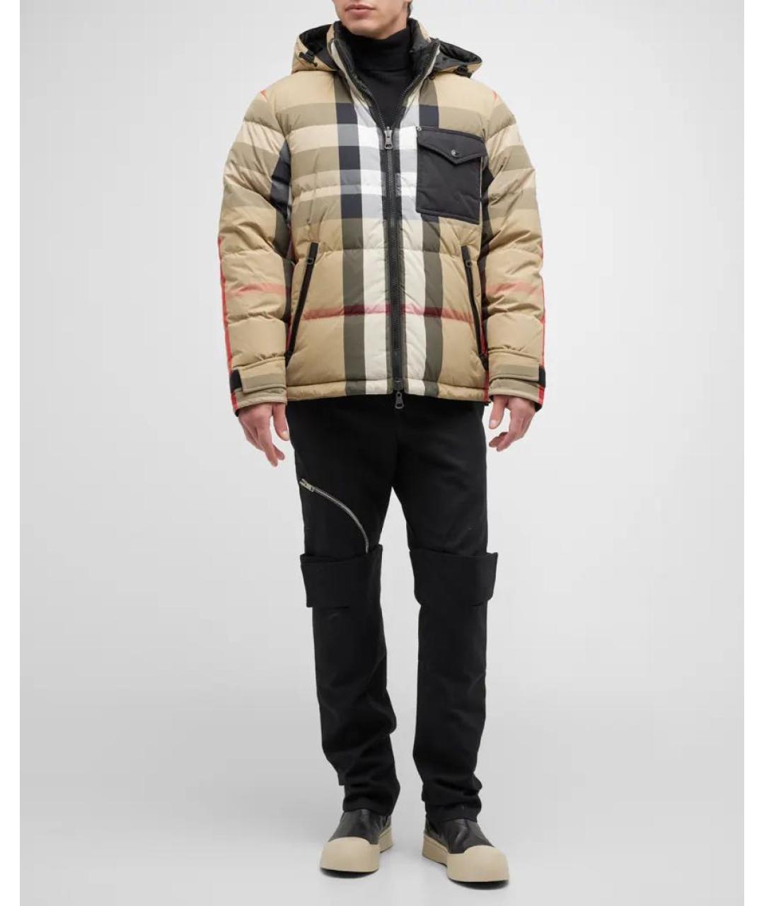BURBERRY Бежевый пуховик, фото 6