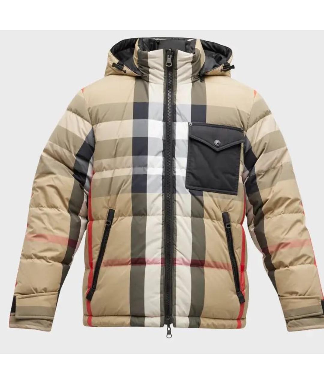 BURBERRY Бежевый пуховик, фото 7