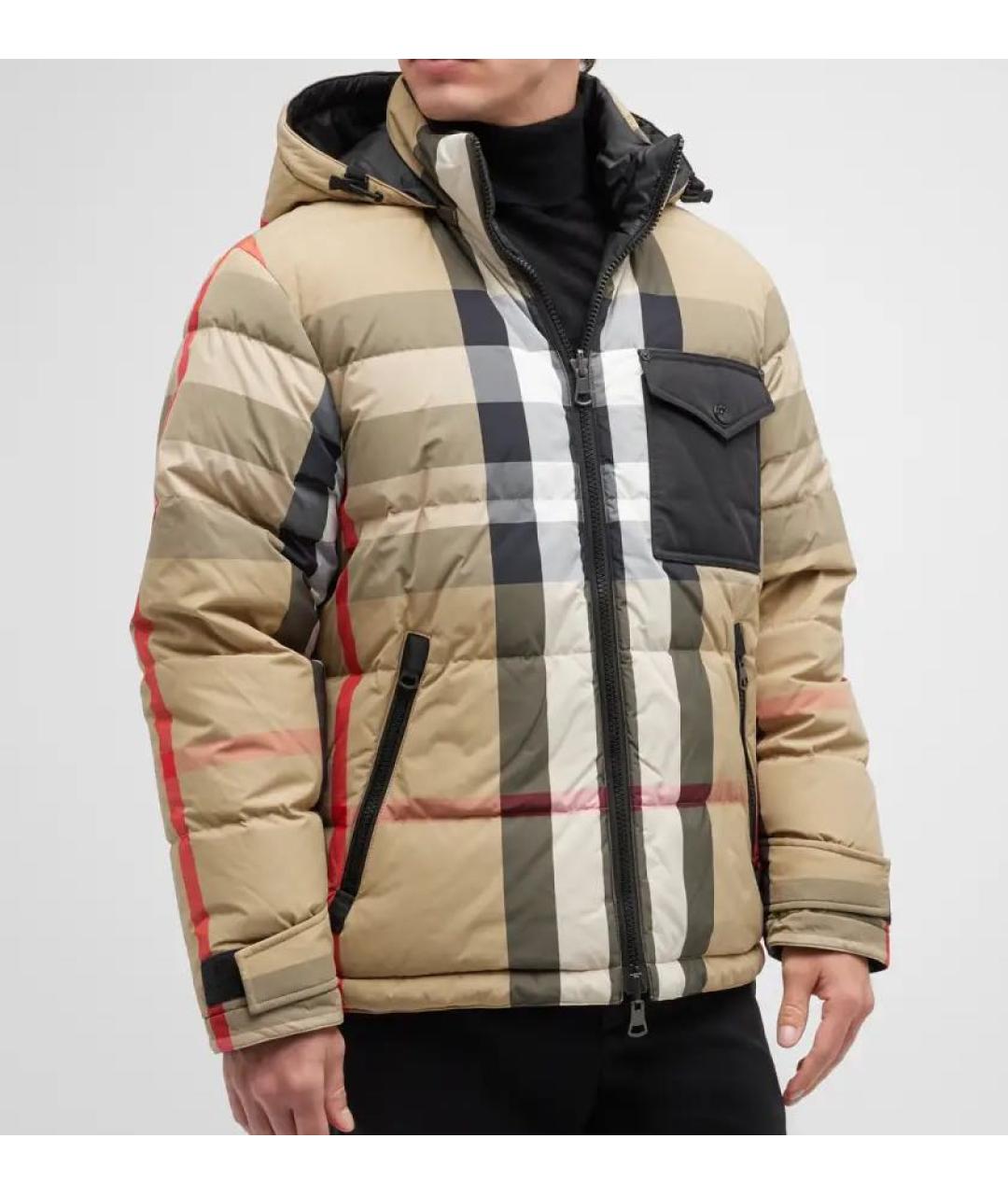 BURBERRY Бежевый пуховик, фото 2