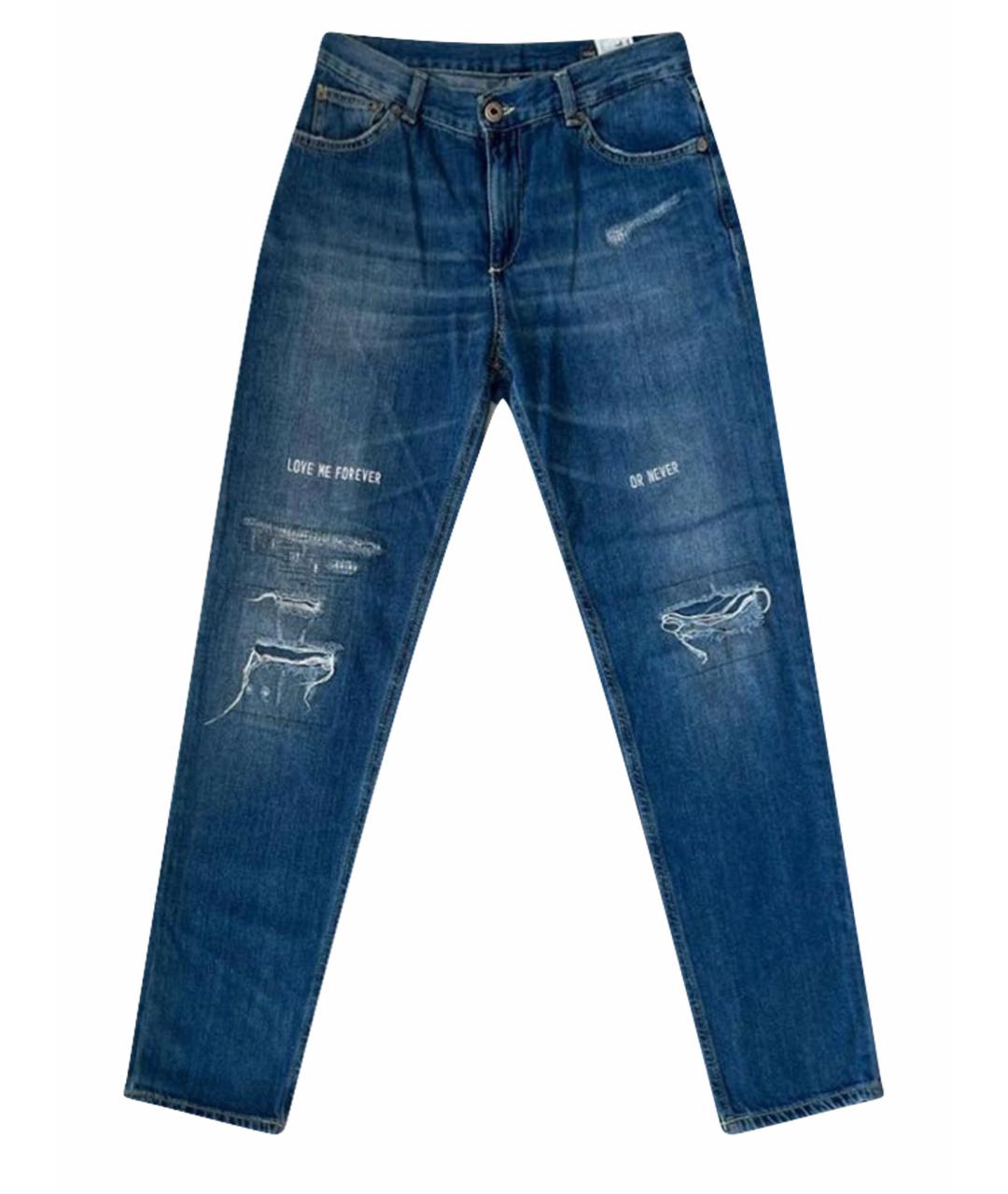 DONDUP Голубые хлопковые прямые джинсы, фото 1