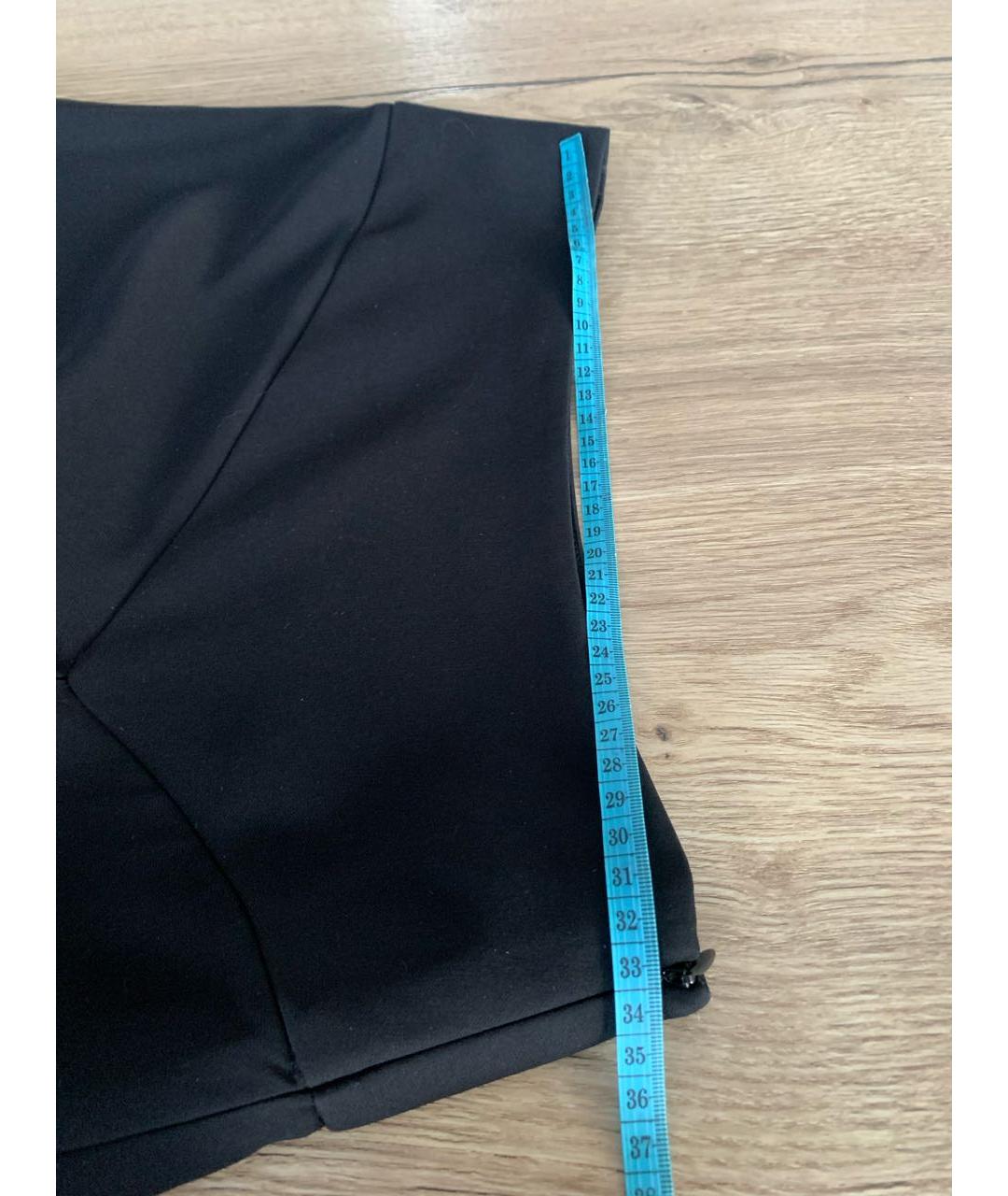 ARMANI COLLEZIONI Черная полиэстеровая юбка макси, фото 7