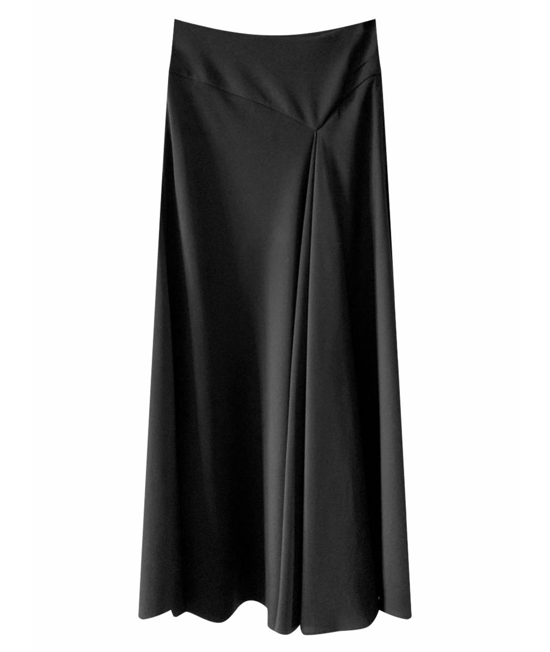 ARMANI COLLEZIONI Черная полиэстеровая юбка макси, фото 1
