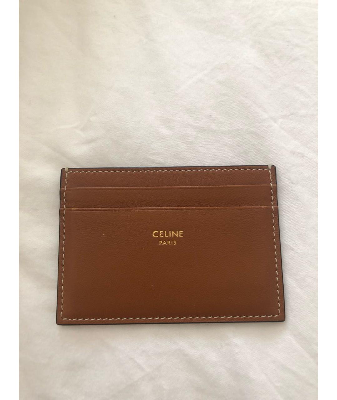 CELINE Коричневый кошелек, фото 4