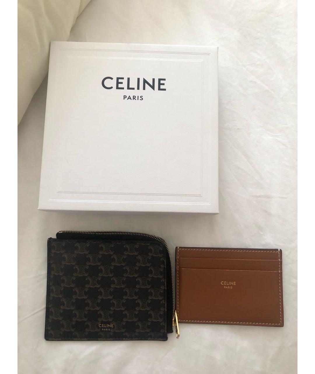CELINE Коричневый кошелек, фото 5
