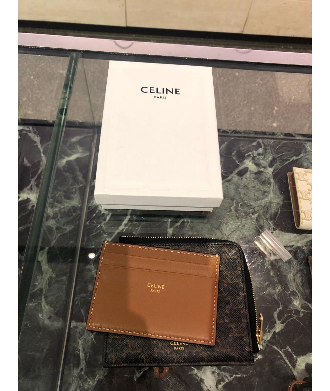 CELINE Коричневый кошелек, фото 7