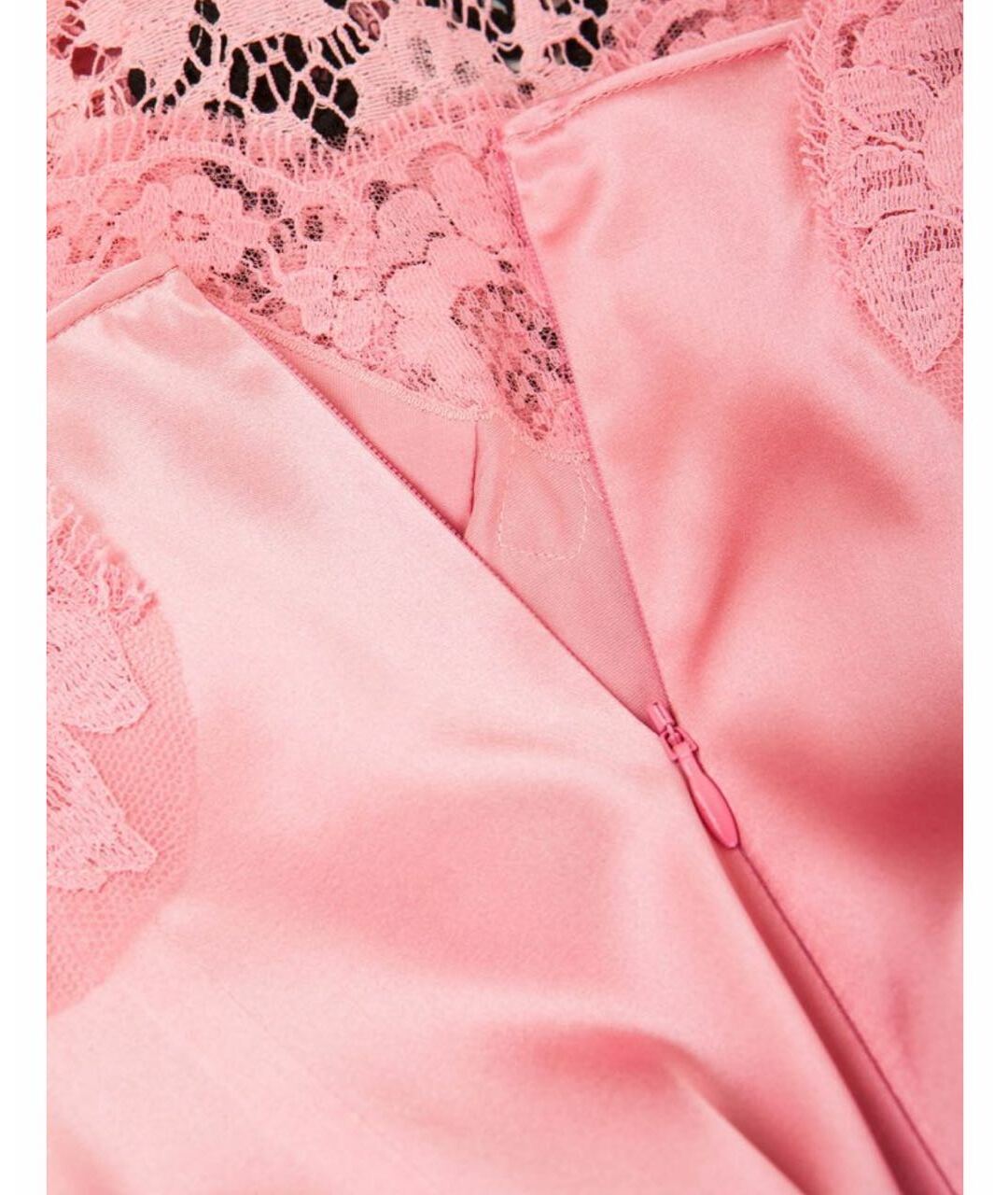 DOLCE&GABBANA Розовое хлопковое повседневное платье, фото 7